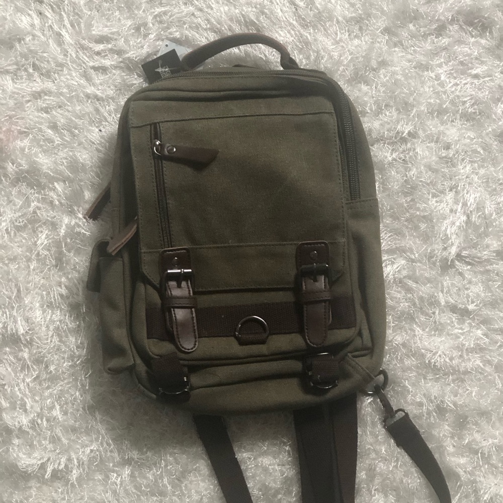 Vintage army green bag